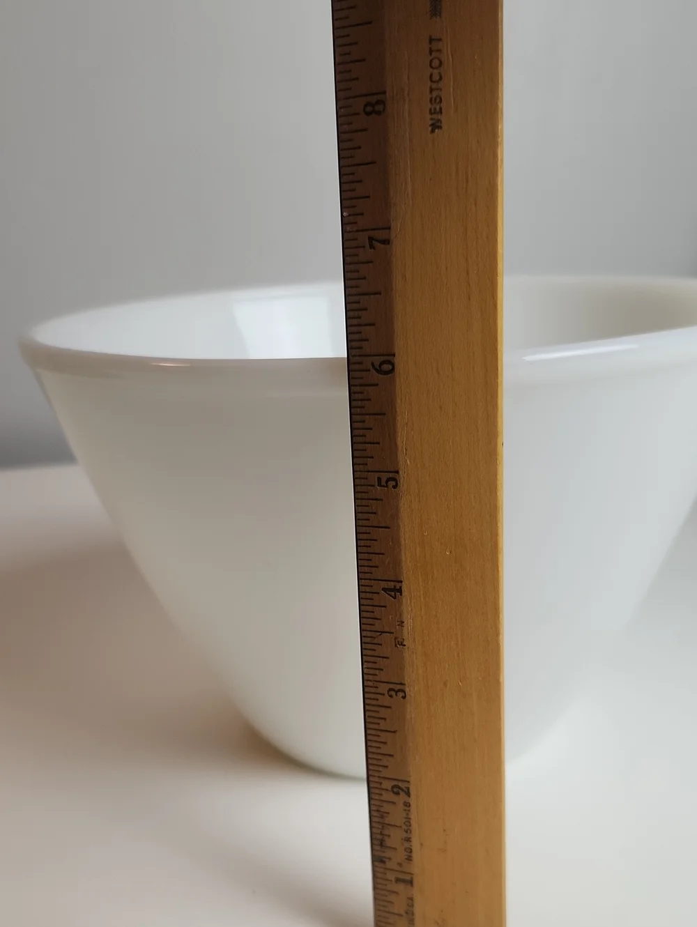 Vintage Fire King Splash Proof Large Milk Glass Mixing Bowl